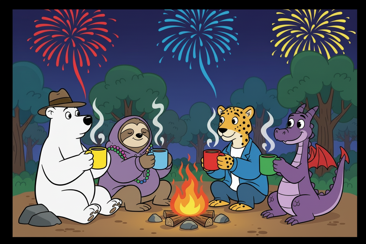 make the polar bear's mug be yellow