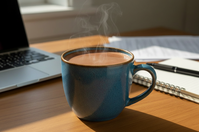 Remove the chocolate shavings.